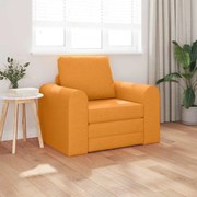 vidaXL Κρεβάτι καναπές Σκούρο κίτρινο 98 x 71 x 83 εκ. ύφασμα