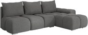 Γωνιακός καναπές Bestii-Gkri Skouro-Δεξιά - 270.00Χ183.00Χ85.00cm