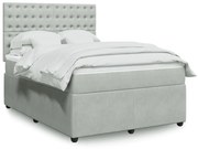 ΚΡΕΒΑΤΙ BOXSPRING ΜΕ ΣΤΡΩΜΑ ΑΝΟΙΧΤΟ ΓΚΡΙ 160X200 ΕΚ. ΒΕΛΟΥΔΙΝΟ 3294694