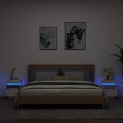 ΚΟΜΟΔΙΝΑ ΜΕ ΦΩΤΑ LED 2 ΤΕΜ. ΛΕΥΚΑ 40 X 39 X 48,5 ΕΚ. 836785