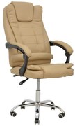 Καρέκλα γραφείου διευθυντή Toronsi μπεζ pu 60x68x128εκ 60x68x128 εκ.