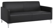 Καναπές Τριθέσιος NELLIE με PU Μαύρο 163x71x71Υ εκ. 163x71x71 εκ.