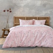 Σεντόνια Prairie (Σετ 3τμχ) Pink Nima Μονό 170x260cm 100% Βαμβάκι