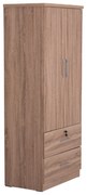 ΝΤΟΥΛΑΠΑ ΜΕ ΣΥΡΤΑΡΙΑ REINA HM2484.11 SONAMA OAK ΜΕΛΑΜΙΝΗ 80x48x183Υεκ.