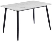 Τραπέζι DATUM ΕΜ839,Β 120x80x75cm White-Black