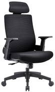 BF8900 Πολυθρόνα Γραφείου Διευθυντή, Mesh Μαύρο, Ύφασμα Μαύρο  64x66x116/128cm [-Μαύρο-] [-Ύφασμα Mesh-, -Ύφασμα-] ΕΟ528,10