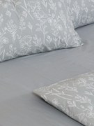Σετ Σεντόνια Cotton Feelings 2050 Grey Υπέρδιπλο με λάστιχο (170x205+30)