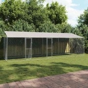 Κλουβί σκύλου Ασημί 800 x 200 x 256 εκ. Επικαλυμμένος Χάλυβας