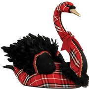 Χριστουγεννιάτικη Διακοσμητική Φιγούρα Κύκνος 64814060 50x28x53cm Red-Black