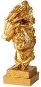 Διακοσμητική Φιγούρα 565TNL1328 14x11x33cm Gold Aberto Design Πολυέστερ