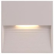 Απλίκα Φωτιστικό Τοίχου SLIM LED 3W 120X120X12 3000K IP65 145-52101 Eurolamp 145-52101 Λευκό