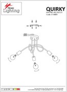 KQ 2627/3 QUIRKY ANTIQUE BRONZE CEILING LAMP Z4