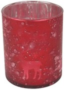 Χριστουγεννιάτικο Κηροπήγιο 013.812563 Φ8x10cm Red