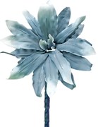 Κλαδί Με Φύλλα Μπλε-Λευκό Art Et Lumiere 70εκ. 01568