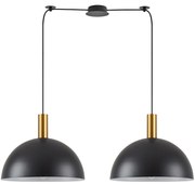 SE21-GM-4-BL2-MS40 ADEPT TUBE Gold Matt Pendant Black Metal Shade+ HOMELIGHTING 77-8591