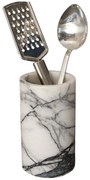 Βάση Κουτάλας Marble 131ARD1503 Φ9x17cm White-Black Hermia Μάρμαρο