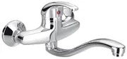Minardi KH8609-1 Μπαταρία Κουζίνας Τοίχου Ασημί