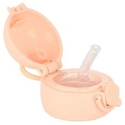 Ανταλλακτικό Καπάκι - Καλαμάκι Για Παιδικό Θερμός Whimsy Wonders 01-26288 6x9x17cm Peach Estia Σιλικόνη,Πλαστικό