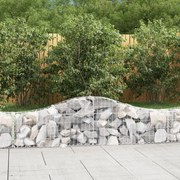 vidaXL Συρματοκιβώτια Τοξωτά 3 τεμ. 200x30x40/60 εκ. Γαλβαν. Ατσάλι