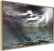 Αφίσα - Storm over the Canyon - 60x40 - Χρυσό - Χωρίς πασπαρτού