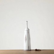 Βάζο Ανάγλυφο Polyresin Λευκό ESPIEL 15x57εκ. FIK370