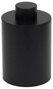 Θήκη Για Βαμβάκι Βαρέως Τύπου 94-403 8x15cm Matte Black Pam&amp;Co Stainless Steel