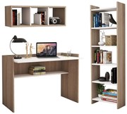 ΣΕΤ ΓΡΑΦΕΙΟΥ 3ΤΜΧ FB911776.12 ΜΕΛΑΜΙΝΗ ΣΕ SONOMA ΚΑΙ ΛΕΥΚΟ ΧΡΩΜΑ