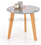 Tina Τραπεζάκι Σαλονιού Γκρι Ξύλινο 50x50x45