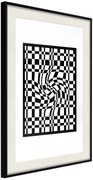 Αφίσα - Op Art - 40x60 - Μαύρο - Με πασπαρτού