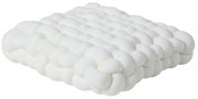 Διακοσμητικό Μαξιλάρι Βελούδινο 40x40x12εκ. Deco 2285 Λευκό Das Home