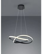 Κρεμαστό Φωτιστικό Οροφής LED 27,5W Μαύρο Switch Dimmer Course R32051132 Trio Lighting-R32051132-Μαύρο R32051132