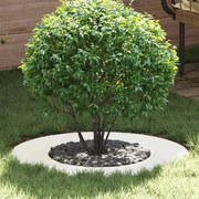 vidaXL Flat Ring Δέντρου 5 τεμ Λευκό Ø40/70 εκ Ατσάλι