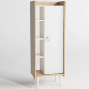 Βιβλιοθήκη Lagomood Ruby 492LGM1127 50x30x140cm Oak-White