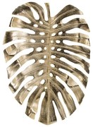 Artekko Monstera Διακοσμτική Πιατέλα Μέταλλο Χρυσό (63x44x5)cm Artekko 48669
