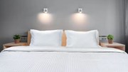 Beauty Home Παπλωματοθήκη ξενοδοχείου υπέρδιπλη Ribbon Art Ε1237 230TC Satin Stripe Percal Pennie 70%Cot-30%Pol 235x245 Λευκό