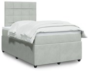 ΚΡΕΒΑΤΙ BOXSPRING ΜΕ ΣΤΡΩΜΑ ΑΝΟΙΧΤΟ ΓΚΡΙ 120X200 ΕΚ. ΒΕΛΟΥΔΙΝΟ 3294610