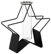 Χριστουγεννιάτικο Κηροπήγιο (19.5x5.5x19) Edelman Flower Black 1159559