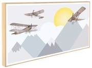 Παιδικό Κάδρο Βυνά και Αεροπλάνα KDP254 30x60cm