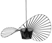 61466 GloboStar® GLOBOSTAR® LUMINOVA 61466 Μοντέρνο Κρεμαστό Φωτιστικό Οροφής με Ντουί 1 x E27 AC 220-240V IP20 - Μαύρο - Μ80 x Π80 x Υ30cm