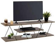Έπιπλο Τηλεόρασης Tars Μελαμίνη Olive Grey 120x32x33Υεκ.