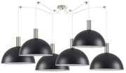 Φωτιστικό Οροφής Adept Tube 77-8407 Φ40x28,5cm 6xE27 60W Nickel-Black Homelighting
