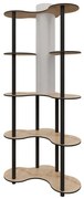 Φωτιστικό Δαπέδου Με Ραφάκια 666PTR1106 65x35x150cm 1xE27 40W Oak Opviq
