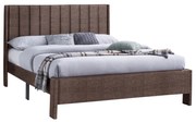 Επενδυμένο Κρεβάτι KREDEN Διπλό Καφέ 160x200 εκ. 170x217x116 εκ.