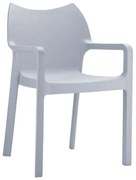 DIVA SILVER GREY ΠΟΛΥΘΡΟΝΑ ΠΟΛ/ΝΙΟΥ 57X53X84εκ. SIESTA 57X53X84εκ.