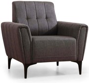 Πολυθρόνα Hamlet 560ARE2244 90x95x77cm Dark Grey