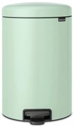 Κάδος απορριμμάτων με πεντάλ Brabantia NewIcon 1008847, 20 l, Ομαλό κλείσιμο, Αντιολισθητική βάση, Ανοιχτό πράσινο
