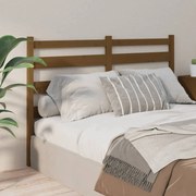 Κεφαλάρι Κρεβατιού Μελί 166 x 4 x 100 εκ. από Μασίφ Ξύλο Πεύκου - Καφέ