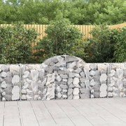 vidaXL Συρματοκιβώτια Τοξωτά 18 τεμ. 200x30x80/100 εκ. Γαλβαν. Ατσάλι