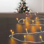Χριστουγεννιάτικα Λαμπάκια 200 Led Σε Σειρά 20μ Θερμό Λευκό Με 8 Προγράμματα F-R 877712G