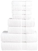 Πετσέτες Premium Σετ 8 Τεμ. SOLUND Λευκές 600 γρ/μ²